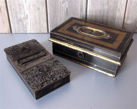 antique metal money box|old leather conichal money box.